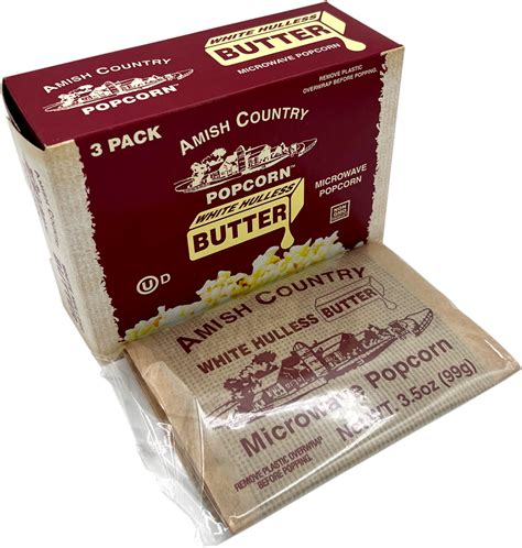 **NEW** 36ct Case of Buttery White Microwave Hulless Popcorn (Includes ...