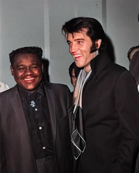 Elvis Presley and Fats Domino in Las Vegas, the Kings of Rock n’ Roll ...