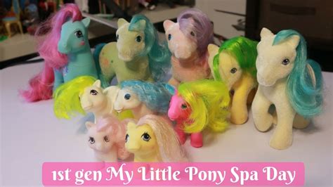 First Gen: My little Pony spa day - YouTube