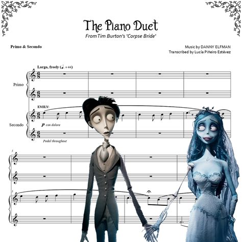 PIANO DUET from 'Corpse Bride' (Sheet Music + Mp3)