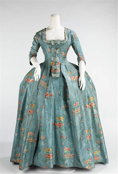Robe à la Française, 1760–70 | 18th century fashion, Historical dresses ...
