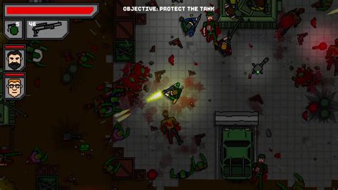 Top-down zombie shooter 