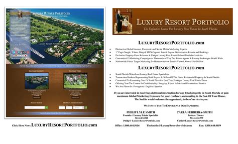 South Florida Luxury Real Estate Print & E-Marketing | Luxury Resort ...