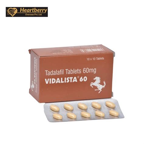 VIDALISTA 60 MG TABLET (TADALAFIL) at Rs 255/box | Tadalafil Tablets in ...
