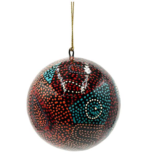 Better World Aboriginal Art Lacquered Xmas Ball Decoration - 777Seven ...