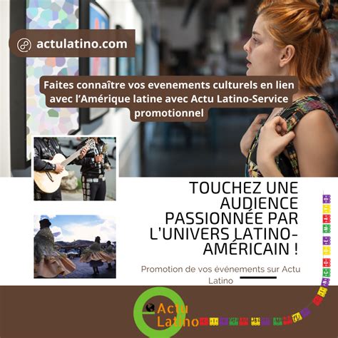 Promouvoir vos évènements sur l'Amérique latine avec Actu Latino