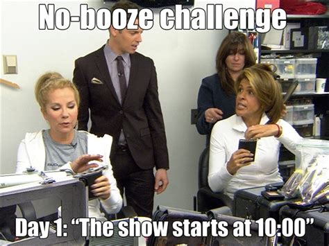 No-booze challenge, day 1: 'The show starts at 10' - KLG and Hoda ...