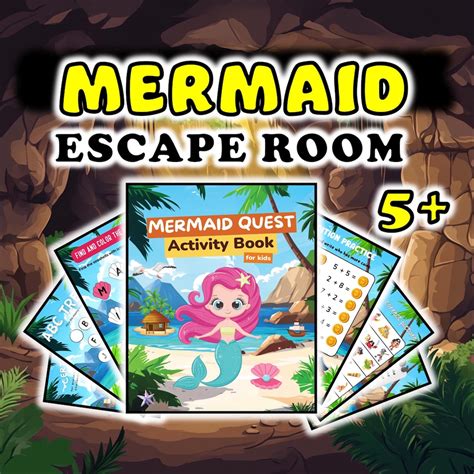 Mermaid ESCAPE ROOM Busy Book 6 Years Old Pirate Alphabet Adventure ...