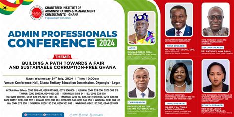 July 2024 Admin Conference Brochure | CIAMC Ghana