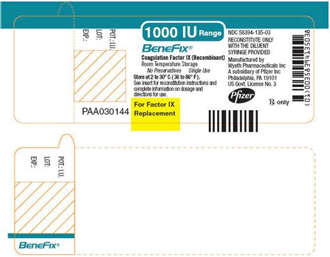 BENEFIX (coagulation factor ix- recombinant kit