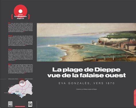 La plage de Dieppe vue de la falaise Ouest