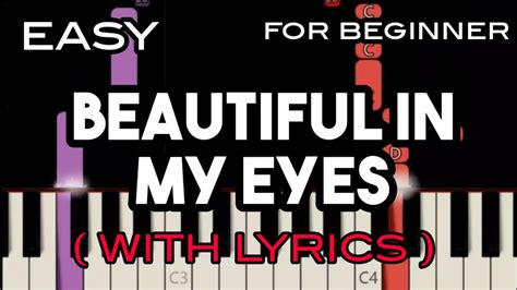 BEAUTIFUL IN MY EYES ( LYRICS ) - JOSHUA KADISON | SLOW & EASY PIANO