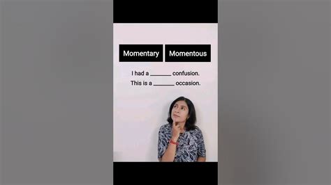 Momentary vs Momentous #studyenglish #learnenglish #englishvocabulary # ...