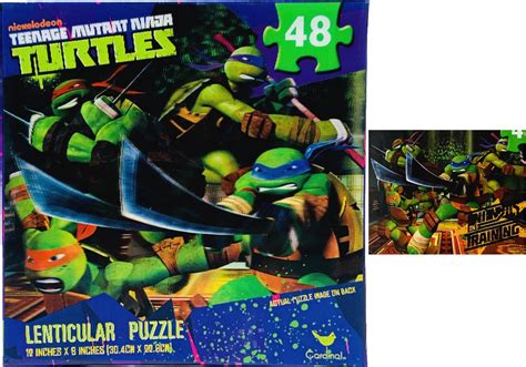 Nickelodeon Teenage Mutant Ninja Turtles 3-D Lenticular Jigsaw Puzzle ...