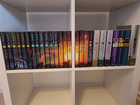 Finally got a shelf only for my warriors books. There's probably not ...
