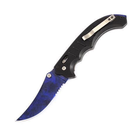 Flip knife Sapphire | Real CS:GO custom made IRL by LootKnife