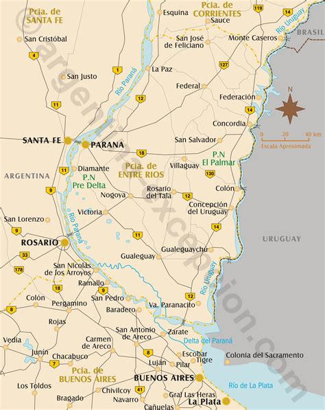 Cartes de l'Argentine. Cartes touristiques, détaillées et géographiques