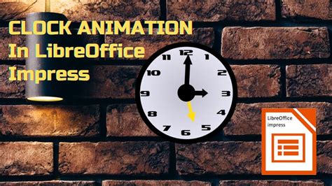 LibreOffice Impress Tutorial - How to Create a Clock animation