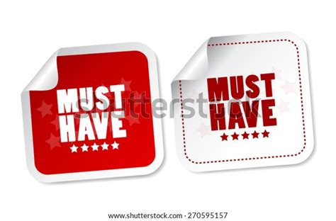 Must Have Stickers Stock Vector (Royalty Free) 270595157 | Shutterstock