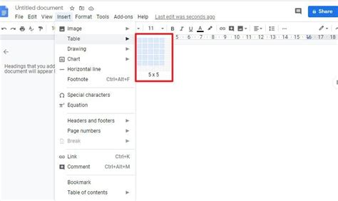 Wie man eine Tabelle in Google Docs erstellt