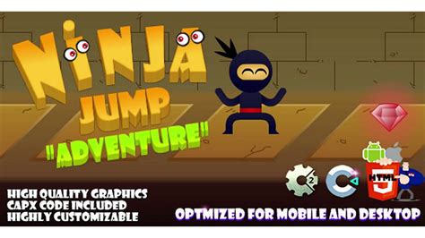 Ninja Jump - Adventure (C2, C3, HTML5) Game. | Codecanyon Scripts and ...