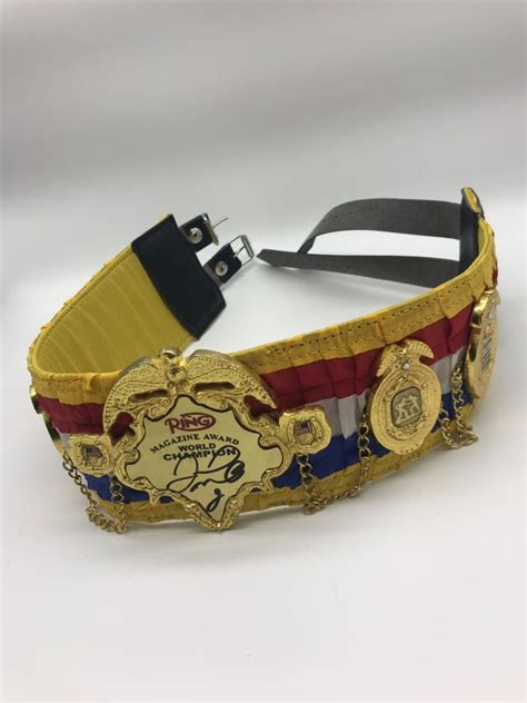 Floyd Mayweather Signed Mini Boxing Belt C.O.A - The Memorabilia Team