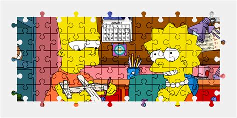 Bart and Lisa - Jigsaw Puzzles Online