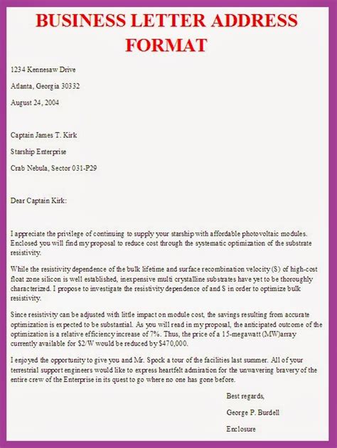 Letter Template Address (9) - TEMPLATES EXAMPLE | TEMPLATES EXAMPLE ...