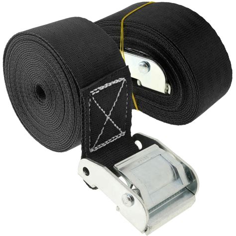 Sangles d'arrimage noires avec boucle 5m x 50mm avec force de rupture ...