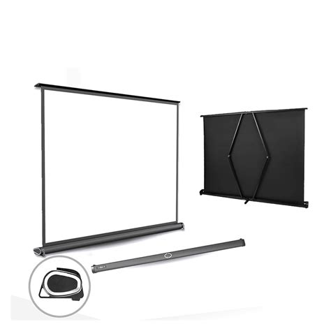 Screen Projector, Easy Open Mini Projection Screen 30/40/50-inch 4:3 ...