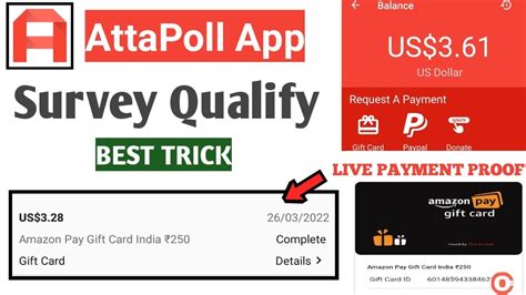 Attapoll App -Survey Qualify Trick 2022 | Attapoll App Live Payment ...