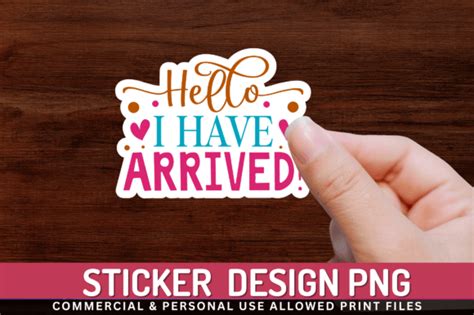 Hello I Have Sticker Graphic by Regulrcrative · Creative Fabrica