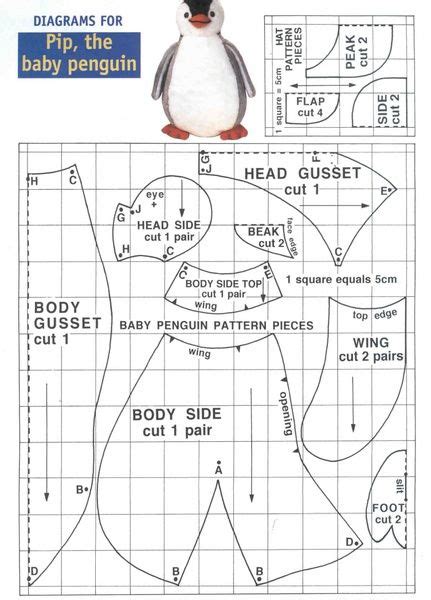 Pip the Penguin pattern. | Sewing stuffed animals, Stuffed toys ...