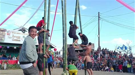 Bamboo Climbing Competition(Traditional Game).🌲 - YouTube