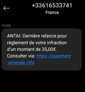 Paiement-amende.info | 06 16 53 37 41 | ANTAI | 1 signalement | 1 ...