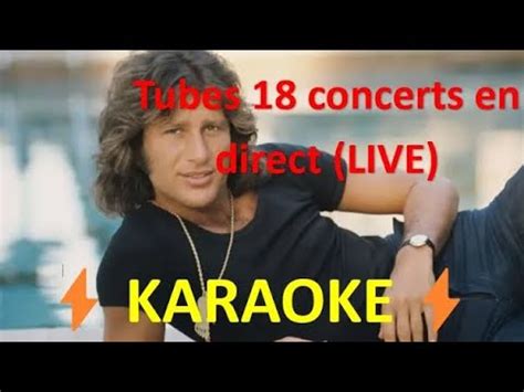 Tubes De 18 présentation en direct LIVE Mike Brant ⚡KARAOKE Avec ...