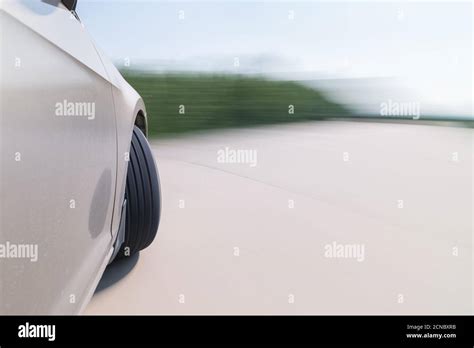 motion blur road background and car turns Stock Photo - Alamy