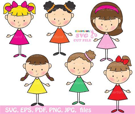 INSTANT Download. Stick Figure Girl Svg Cut Files and Clip - Etsy Canada