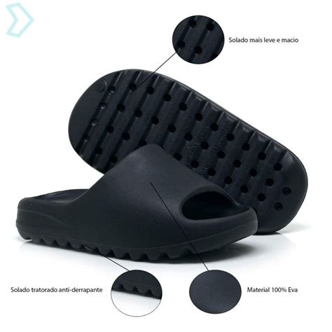 Chinelo Slide Nuvem Tipo Yeeze Eva Confortável Macio Leve Masculino ...