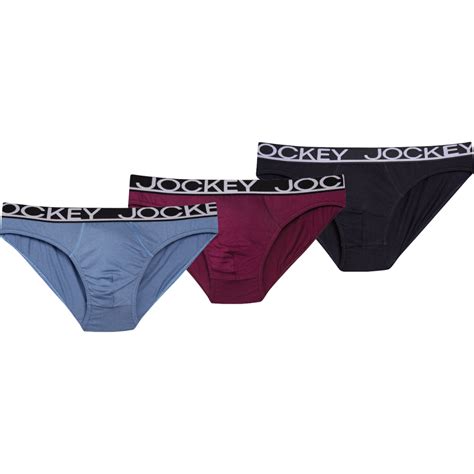 Jockey Men's Underwear, 3 Pack Classic Brief, 100% Cotton, All Day ...