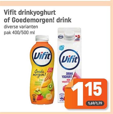 Vifit Drinkyoghurt Of Goedemorgen! Drink Aanbieding bij Dagwinkel ...