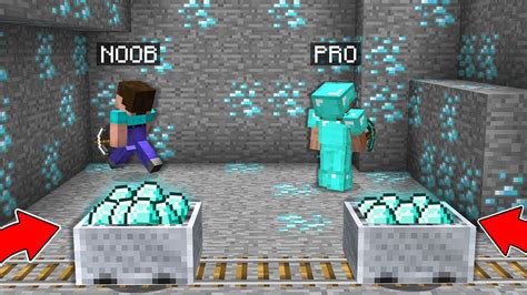 WHO CAN FIND MORE DIAMONDS IN THIS MINE? Minecraft - NOOB vs PRO - YouTube