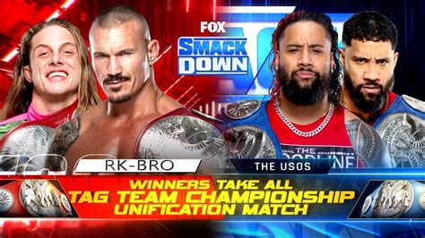 Winners Take All Tag Team Championship Unification Match (Full Match Part 1/2)