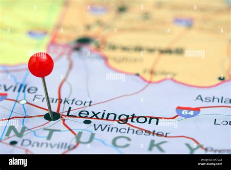 Lexington sur une carte de France Photo Stock - Alamy