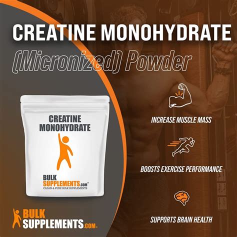 Micronized Creatine Monohydrate Powder by Bulk Supplements - Fun On Foot