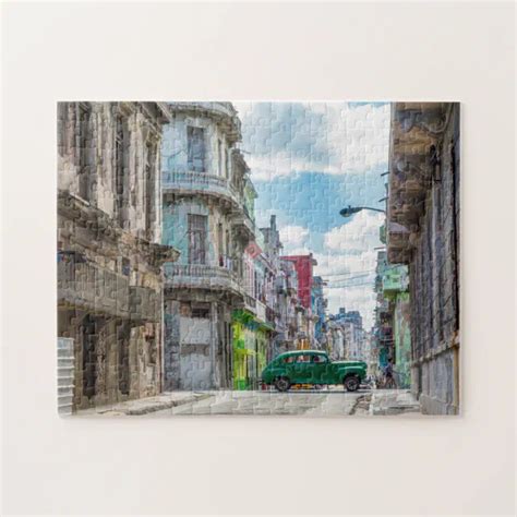 Havana Street Oldtimer Car Cuba Travel Photography Jigsaw Puzzle | Zazzle