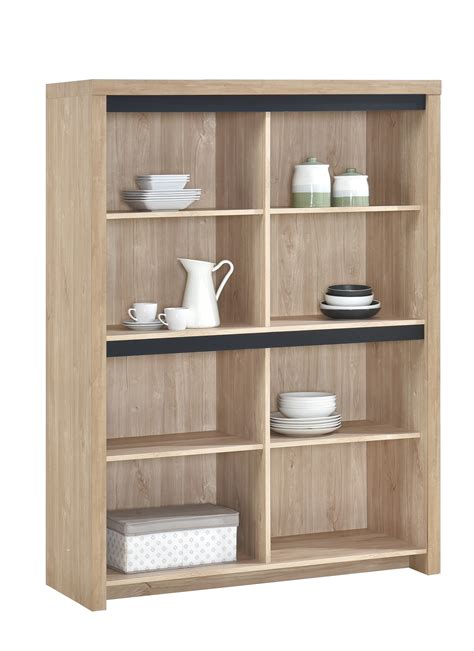 Buffet haut contemporain chêne ivoire Spirit