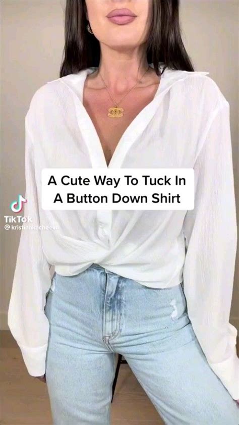 shirt hacks | Fashion tips, Fashion hacks clothes, Shirt outfit women