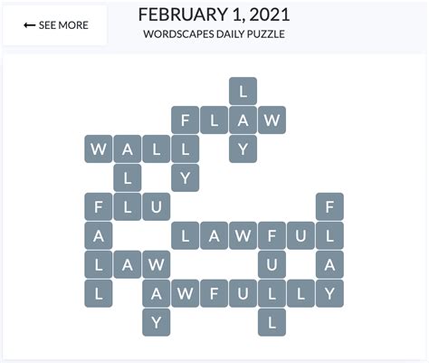 Wordscapes daily puzzle Monday February 1: What are the answers today ...