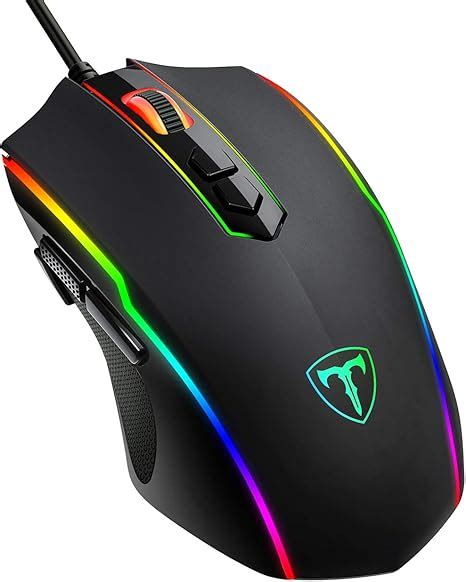 RGB Gaming Mouse Wired,Vollion PC Gaming Mice with 8 Programmable ...